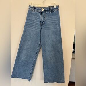 Girls ZARA Marine Wide Leg Jeans Size 9